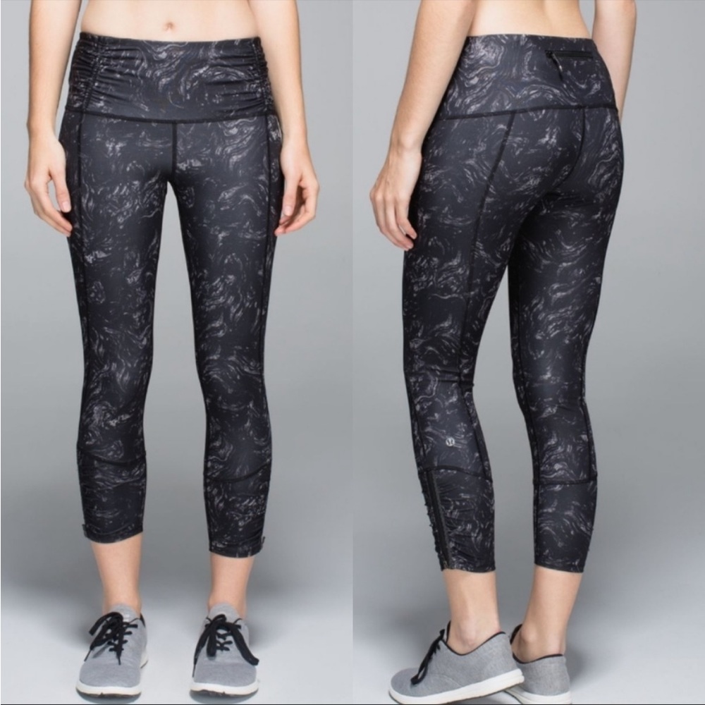 LULULEMON Runday Crop Leggings Full On Luxtreme Arsenal Ambient \\ 6